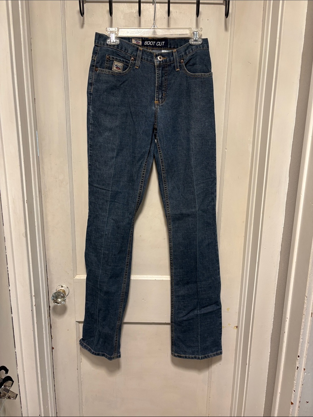 Cruel Girl Western Cowgirl Boot Cut Dark Blue Jeans 7 X-Long  Inseam 36 Inches